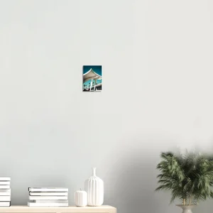 Poster Architecture Googie Vintage, Toit Futuriste et Palmiers – 13x18 cm (7)