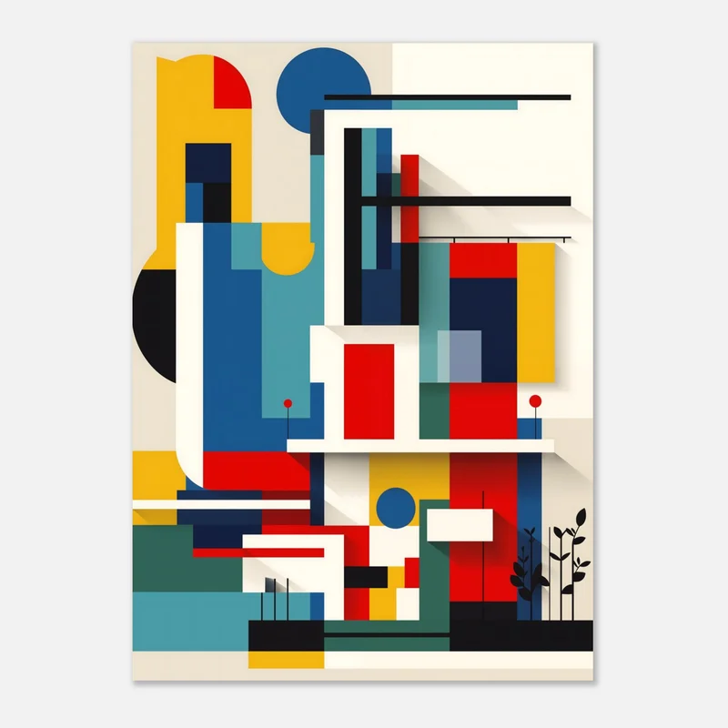 Cité Verticale, affiche Bauhaus architecture