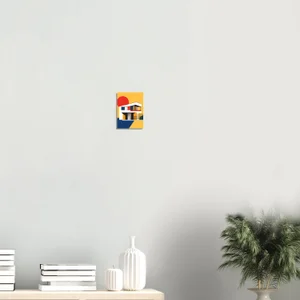 Le Veilleur, affiche Bauhaus abstraite – 13x18 cm (7)